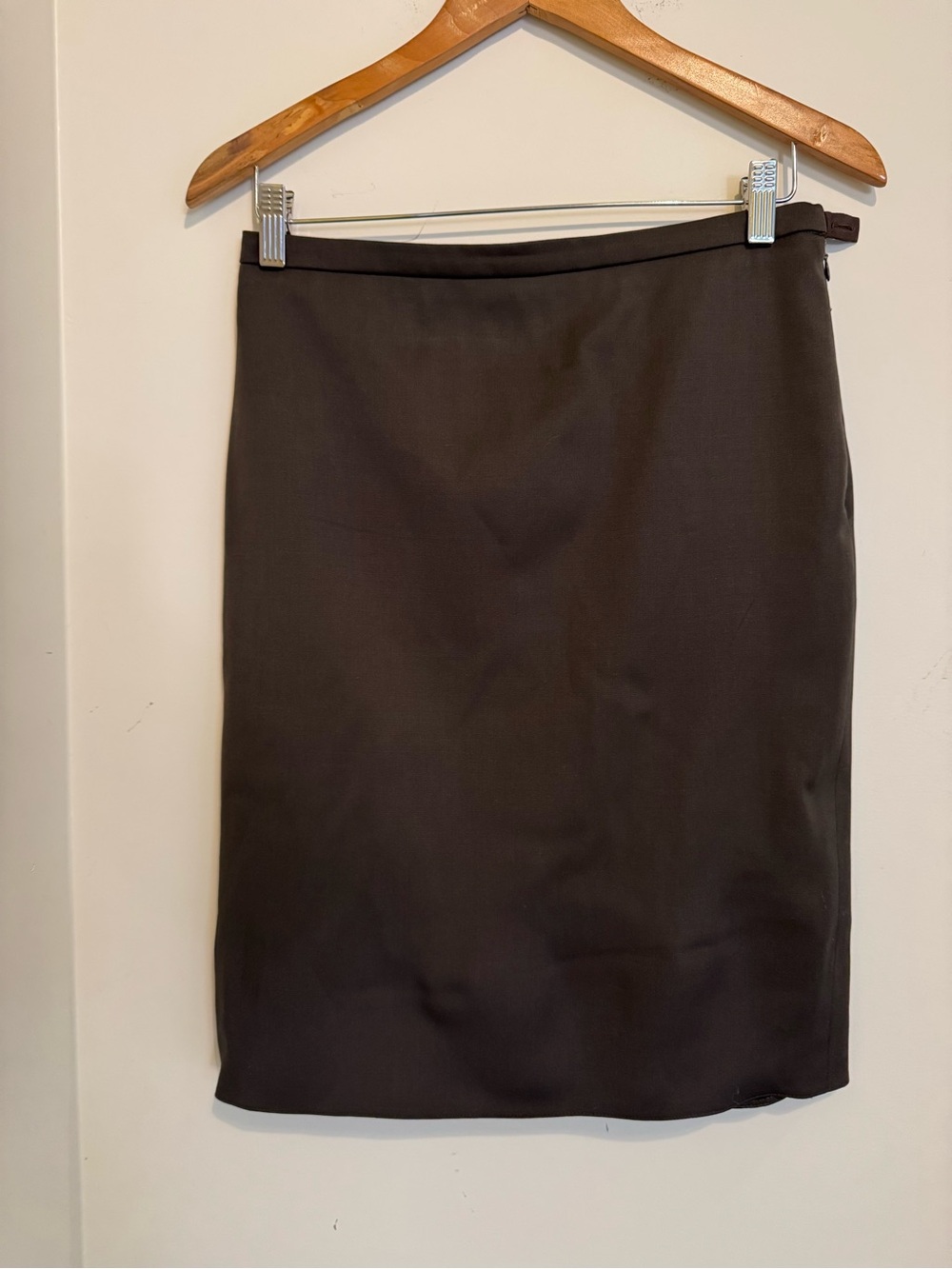 Armani Collezioni Dark Brown Classic Pencil Skirt 4
